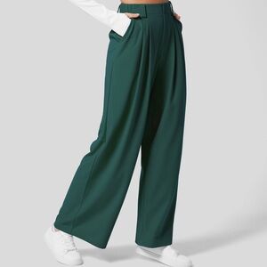 Halara High Waisted Wide Leg Waffle Work Pants (NWT)